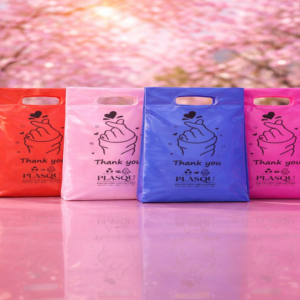 Kantong Plastik Pond Oval "Thank You Love" BIRU